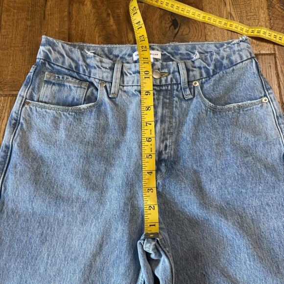 Good American 90'S Icon High Rise Straight Leg Light Wash Jeans GNIC999T Sz 4/27 - Picture 4 of 7